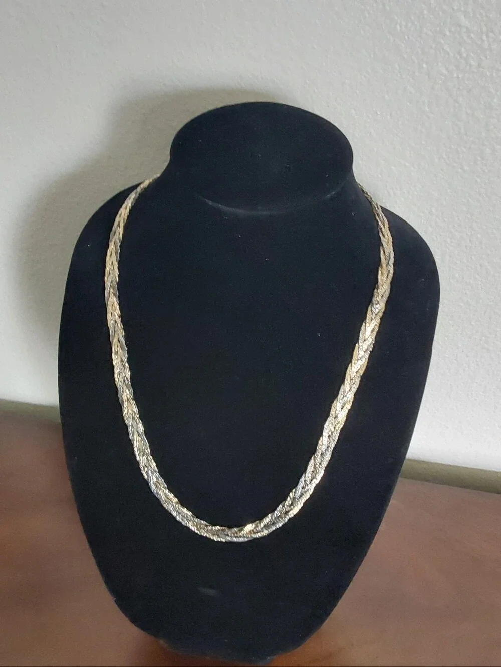 Braided Metallic Necklace - Silver and Gold Tone Men’s Chain